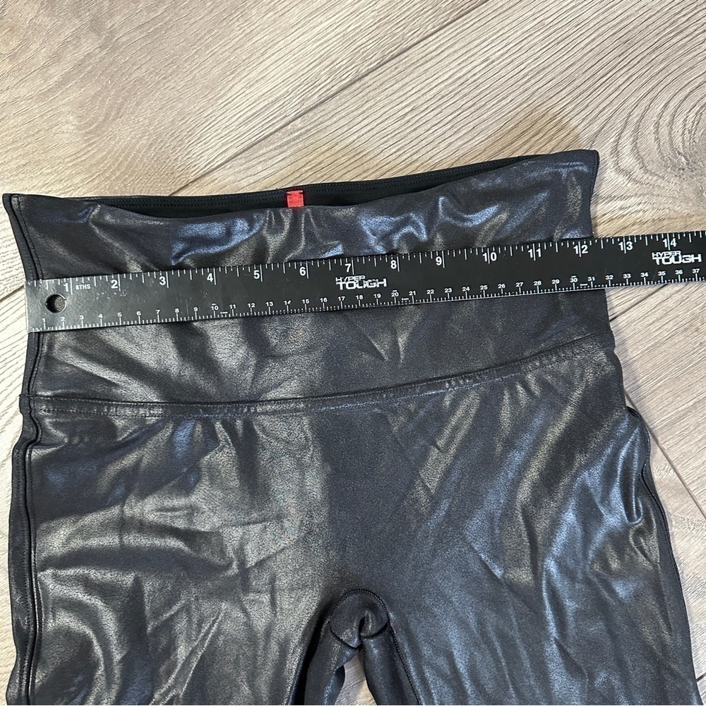 Spanx Faux Leather Black Leggings Size Medium - Picture 9 of 13